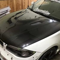 Pour BMW E82/E87 capot de capot en Fiber de carbone et couvercle de moteur utilisé pour changer de but fabriqué pour la voiture