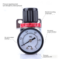 Régulateur de pression d'air comprimé type AR1500 1/4 pour machines industrielles avec garantie d'un an