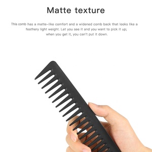 Sisir Anti Kusut Bergigi Lebar Kualitas Tinggi dan Sisir Rambut Plastik Sampo Logo Kustom - Product Image 2