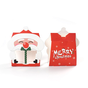 Boîte cadeau Père Noël, boîte d'emballage pour <span class=keywords><strong>biscuits</strong></span> et bonbons de Noël, fournitures pour fêtes à domicile, 8 pièces/ensemble - Product Image 2