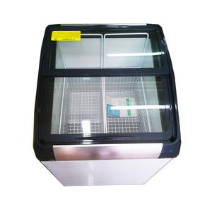 Congelador de Helados de Enfriamiento Directo con Descongelación Manual, Refrigerador Comercial con Puerta Corredera, Publicidad Personalizada - Product Image 4