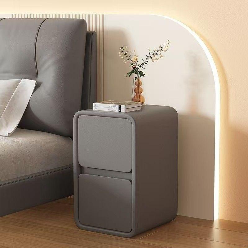 Solid Wood Modern Nightstand Small and Luxurious High-end Style Home ...