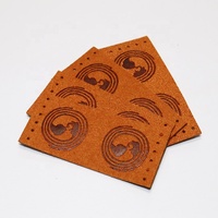 Étiquette de logo de marque dorée en feuille en relief avec impression personnalisée écologique patchs de luxe en cuir véritable denim avec taille