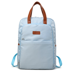 Manufacturer Customized New Simple Fashionable <b>Laptop</b> <b>Backpack</b> Solid Color Portable for Workplace <b>Ladies</b> and Commuters - Product Image 1
