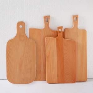 Pelle à <span class=keywords><strong>pizza</strong></span> professionnelle ergonomique en bois de hêtre massif de qualité supérieure avec poignée en forme de <span class=keywords><strong>J</strong></span>, planche de service 3-en-1 de qualité alimentaire pour restaurants - Product Image 1