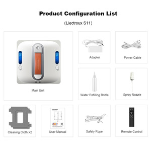 Smart Water <b>Spray</b> Window Cleaning Robot Remote Control High Suction Anti-Fall Automatic Glass <b>Cleaner</b> for Home High Rise - Product Image 5