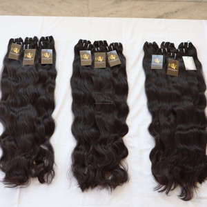 Extensions de cheveux humains bruts en vison indien, vente en gros d'usine, cheveux brésiliens vierges Remy, tissage en lot - Product Image 1
