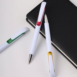 Stylo bille personnalisé avec logo blanc, design unique, pour le bureau, les affaires, l'école, stylo bille en plastique durable - Product Image 3
