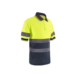 Áo phản quang chất liệu 100% cotton thoáng khí, có túi, thiết kế đồ họa tùy chỉnh, áo bảo hộ an toàn phản quang - Product Image 1