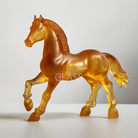 Coffrets Cadeaux Personnalisés avec Logo Sculpté à la Main Décoration Maison Ornement Cheval Cristal Autre Produit d'Artisanat en Cristal