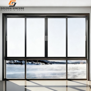 GS Foshan Manufacturer Durable Aluminum Sliding <b>Window</b> Waterproof Design for Balcony and Living Room - Product Image 2