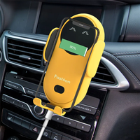 Support de téléphone portable sans fil le plus vendu, support de voiture à verrouillage automatique par gravité pour smartphone