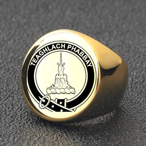Bague épée ronde dorée 22MM en acier inoxydable 304, bijoux de mode pour femmes, cadeau - Product Image 4