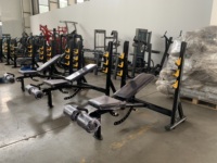 Équipement de musculation professionnel pour usage commercial, banc de musculation plat assis pour exercices avec poids libre, machine de musculation pour la musculation
