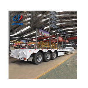 โรงงานขาย3เพลา4เพลา2เพลา Lowboy กึ่ง Remorque REMOLQUE 40ตัน-80ตันโหลดต่ำ/ต่ำเตียงกึ่งรถพ่วง - Product Image 1