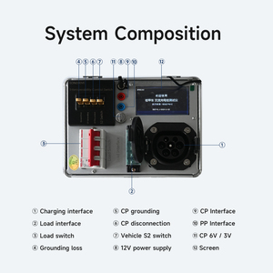 Eondrive Type2 Tester caricabatterie EV portatile AC 220-380V 21kW simulatore di stazione di ricarica nuova condizione Tester di interoperabilità - Product Image 2
