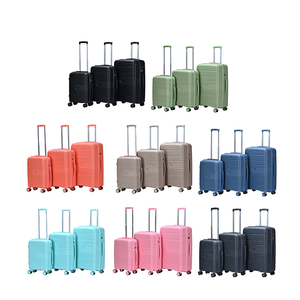 Nouvel ensemble de 3 valises en PP, bagages d'affaires silencieux avec roues universelles et serrure à combinaison, valise trolley en PP pour bagage à main - Product Image 2
