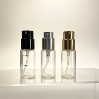 Flacon pulvérisateur de parfum en verre de haute qualité, 3ml, 5ml, 10ml, à col serti, avec buse fine à pression sans ressort pour un pulvérisation retardée