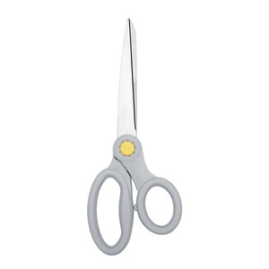 Stainless Steel Household Scissors Grey Straight Head Office Use Durable Comfortable 0180 - Product Image 4