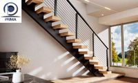 Escalier flottant de luxe avec une ingénierie structurelle intelligente pour les maisons résidentielles haut de gamme