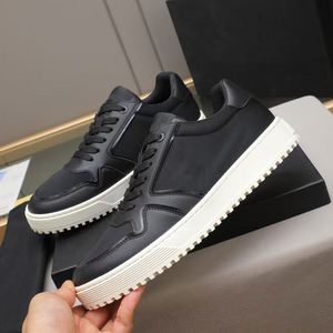 High Quality Custom Men's Casual Genuine Leather Sports Sneakers Breathable Soft Spring Fashion Trend Anti-Slip PVC Midsole - Product Image 2