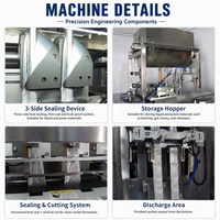 Machine d'emballage et de scellage entièrement automatique à trois soudures latérales pour sachets de liquides, prix usine CE, pour huile de piment, sauce, huile alimentaire