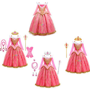 Robe de Princesse <span class=keywords><strong>Aurore</strong></span> en Dentelle pour Filles, Costume de <span class=keywords><strong>Belle</strong></span> <span class=keywords><strong>au</strong></span> <span class=keywords><strong>Bois</strong></span> <span class=keywords><strong>Dormant</strong></span>, Robes pour Enfants, Fête d'Anniversaire et de Noël, Carnaval d'Halloween, Cosplay - Product Image 5