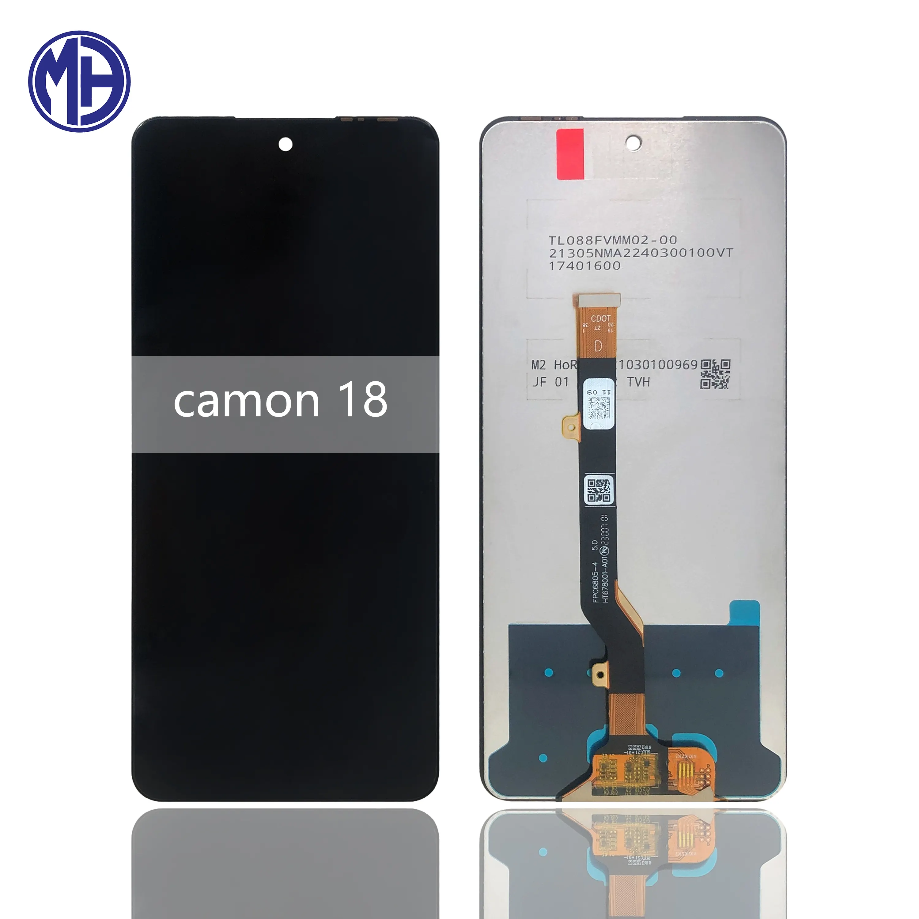 INFINIX CAMON18 suku cadang ponsel LCD, suku cadang perakitan asli