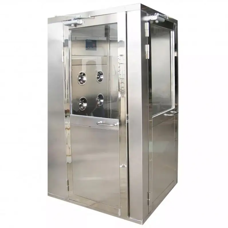 Effectiveness Clean Room Pass-though Stainless Steel Air Shower With Interlock System For Dust-free Room