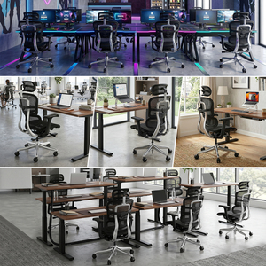 Chaises de bureau exécutives modernes, chaises ergonomiques en maille - Product Image 3