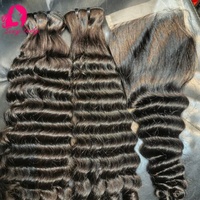 Extensions de cheveux naturels vierges de haute qualité, 100 % cheveux humains, pleine densité, cuticules alignées, double trame, tissage machine, cheveux bruts, lisses