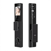 Serrure de porte intelligente sans clé avec reconnaissance faciale 3D électronique automatique moderne, contrôle à distance par application sans fil