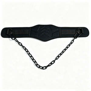 Cintura con Catena e Supporto Lombare Imbottito, Pannello Goffrato <span class=keywords><strong>per</strong></span> Allenamento a Carico di Pesi in Palestra Domestica - Product Image 3