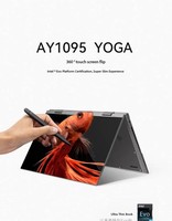 Nouvel ordinateur portable mini 10,95 pouces avec écran tactile, processeur Intel, ordinateur portable de bureau pour les étudiants, corps en métal, 16 Go de RAM, lecteur d'empreintes digitales