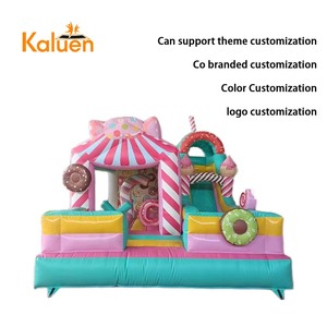 Giá Rẻ Giá Đẹp Kẹo Nhảy Lâu Đài Kết Hợp Trượt Cô Gái Của Kẹo Lâu Đài 3.5*4.2M Tùy Chỉnh Kích Thước Và Màu Sắc Cho Bán - Product Image 2