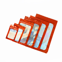 Custom Mini Ziplock Bag Frosted Klein Zakje Herbruikbare Ritssluiting Holografische Verpakking Plastic Zak