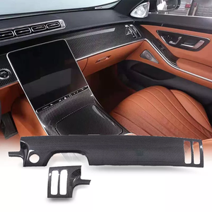 Panel Interior de fibra de carbono para salpicadero de coche, consola de conducción para Mercedes Benz W223 AMG S400L S450L <span class=keywords><strong>Maybach</strong></span> <span class=keywords><strong>S480</strong></span>, tienda de salida - Product Image 1