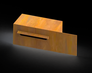 ตู้จดหมายกลางแจ้งแบบตั้งพื้นสไตล์วินเทจ พร้อมปรับแต่งความจุได้ กันน้ำ ทำจากเหล็กคอร์เทน ติดตั้งง่าย - Product Image 5