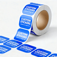 Stiker Label Gulungan Aksesoris Rambut Tahan Air Berbahan Kertas Perekat Kuat Custom dengan Cetak Logo