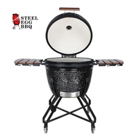 ACIER BBQ / SEB KAMADO Xxxl Gourmet Pod Fonte Top Vent Part Baratos Kamado Parrilla Big Size Joe Hoe Kamado Bono 26