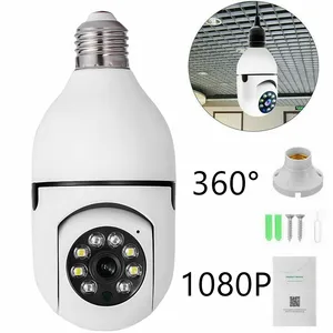 2MP Light Bulb E27 Wireless IP Camera WiFi 1080P Panoramic PTZ Home Security CCTV 360 Degree Camera