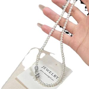 Collar de Perlas de Agua Dulce Zhizhen 2025, Nuevo Espíritu Serpiente, 4-5mm, Luz Intensa, Incrustaciones de Oro de 14k, Perlas de Agua Dulce de Tamaño Ajustable - Product Image 5