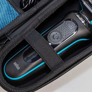 Custodia da Viaggio per Rasoio Elettrico <span class=keywords><strong>Braun</strong></span> <span class=keywords><strong>Serie</strong></span> <span class=keywords><strong>3</strong></span>/<span class=keywords><strong>Serie</strong></span> 5, 3040s, 3010S, 5018s, 5140s, Custodia Protettiva Rigida, Borsa Portaoggetti - Product Image 3