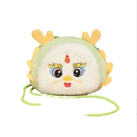Portefeuille Dragon du Zodiaque, Peluche Dragon, Petite Pochette Porte-Monnaie Porte-Bonheur
