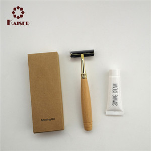 Kit <span class=keywords><strong>de</strong></span> Afeitado <span class=keywords><strong>de</strong></span> Bambú con <span class=keywords><strong>Cuchillas</strong></span> <span class=keywords><strong>de</strong></span> Acero Inoxidable y Diseño <span class=keywords><strong>de</strong></span> Doble Cuchilla, Crema <span class=keywords><strong>de</strong></span> <span class=keywords><strong>Afeitar</strong></span> Incluida <span class=keywords><strong>en</strong></span> Caja <span class=keywords><strong>de</strong></span> Papel Kraft - Product Image 1
