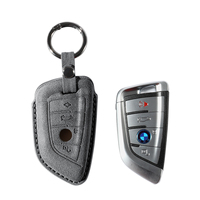 Étui de protection pour clé de voiture en Alcantara Premium Xingcong, remplacement de la coque de clé pour BMW Série 3/4/5/6/7 X3 X5 X6 Z4
