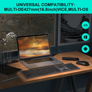 Claviers Bluetooth fins ABS pleine taille avec batterie intégrée et rétroéclairage - Product Image 2