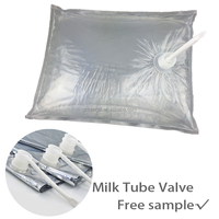Sac BIB aseptique personnalisé de qualité alimentaire avec valve, 5L 10L 20L, distributeur de liquides pour lait, yaourt, œufs, sirop, pochette transparente autoportante