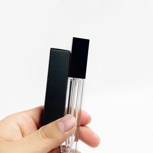 White Black Matte Cosmetic Square Gradient <b>Lip</b> Gloss Tubes Pink Lipgloss Tube Custom Box - Product Image 3