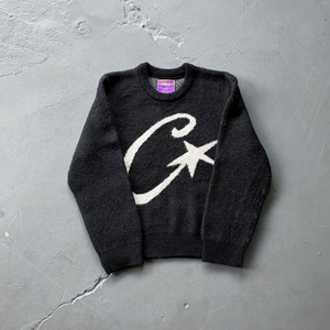 Áo len chui đầu dáng rộng phong cách Âu Mỹ Y2K mùa thu, chất liệu dệt kim dày dặn, cổ tròn, kiểu dáng áo khoác, thời trang đường phố xuyên biên giới, mùa đông - Product Image 1